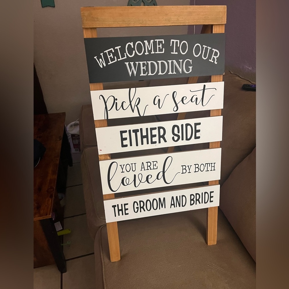 Wedding sign